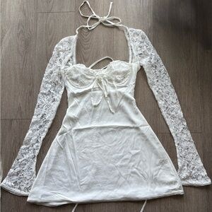 Jacinta Mini Dress from Babyboo in Ivory